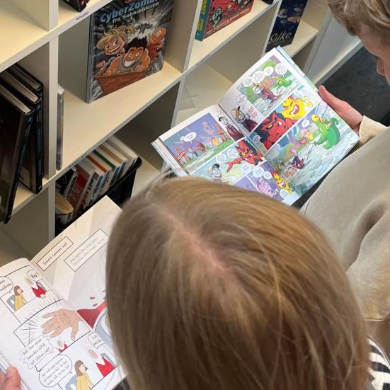 Vinterferie i børnebiblioteket. Fotokreditering: Sanne Mejse Yrstrøm.