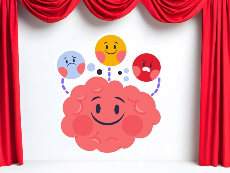 Fortælleteater farver og følelser. Foto fra Canva.